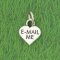 EMAIL ME HEART Sterling Silver Charm - DISCONTINUED