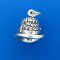 HAPPY NEW YEAR HAT Sterling Silver Charm