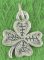 4 LEAF CLOVER Sterling Silver Charm - CLEARANCE