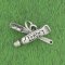 TOOTHPASTE & TOOTHBRUSH Sterling Silver Charm - CLEARANCE