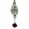 LOVE STONE with CRYSTAL Sterling Silver Charm - DISCONTINUED