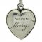 Always Yours 'Marg.' Chased "Puffy Heart" - Vintage Sterling Silver Charm