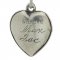 Sweet-Heart 'Max Joe' Chased "Puffy Heart" - Vintage Sterling Silver Charm