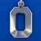 LETTER O - Box Style Sterling Silver Charm