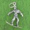 SNOWBOARDER Sterling Silver Charm