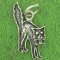 SCAREDY CAT Sterling Silver Charm