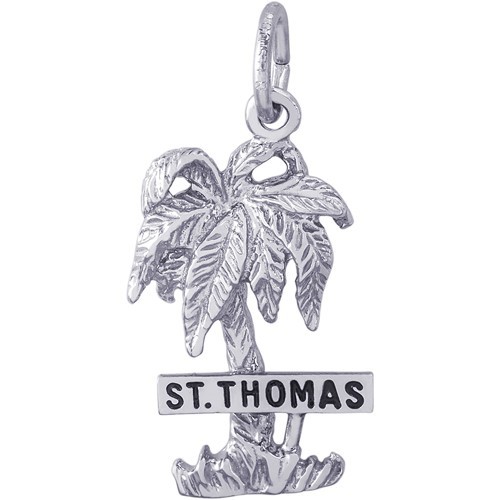 ST THOMAS PALM W/SIGN - Rembrandt Charms