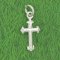 Small Cross Sterling Silver Charm