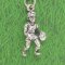 BASKETBALL PLAYER Sterling Silver Charm