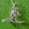 MALE SNOW SKIER Sterling Silver Charm