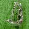 PIRATE SHIP Sterling Silver Charm