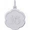 NUMBER 16 SCALLOPED DISC - Rembrandt Charms