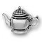 ENGLISH TEAPOT Sterling Silver Charm w/ Movable Lid - CLEARANCE