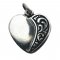 Flat Filigree Heart Vintage Sterling Silver Charm