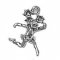 SMALL BALLET MOOSE Sterling Silver Charm
