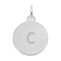 PETITE INITIAL DISC - LOWER CASE C - Rembrandt Charms