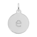 PETITE INITIAL DISC - LOWER CASE E- Rembrandt Charms