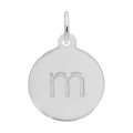 PETITE INITIAL DISC - LOWER CASE M - Rembrandt Charms