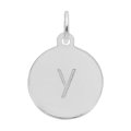 Letter Y Sterling Silver Charm