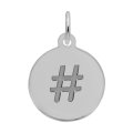 PETITE INITIAL DISC - HASHTAG - Rembrandt Charms