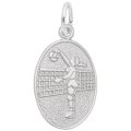 VOLLEYBALL PLAYER OVAL DISC - Rembrandt Charms