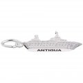 Antigua Cruise Ship Sterling Silver Charm