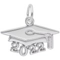Grad Cap 2022 Sterling Silver Charm