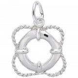 Life Preserver Sterling Silver Charm
