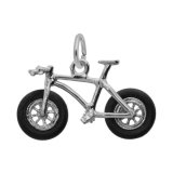 Fat Tire Bike Sterling Silver Charm
