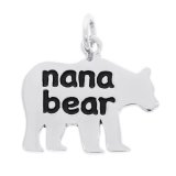Nana Bear Sterling Silver Charm