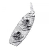 Wakeboard Sterling Silver Charm