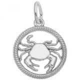 Cancer Crab Sterling Silver Charm