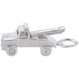 Tow Truck Sterling Silver Charm