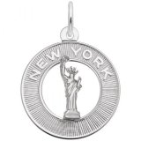 New York Statue of Liberty Silver Charm