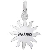 Bahamas Sun Sterling Silver Charm