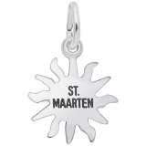 St Maarten Sun Sterling Silver Charm