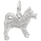 Akita Dog Sterling Silver Charm