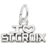 I love St Croix Sterling Silver Charm