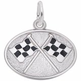 RACING FLAGS OVAL DISC - Rembrandt Charms