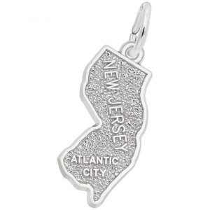 ATLANTIC CITY NEW JERSEY MAP - Rembrandt Charms