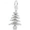 Evergreen Tree Sterling Silver Charm